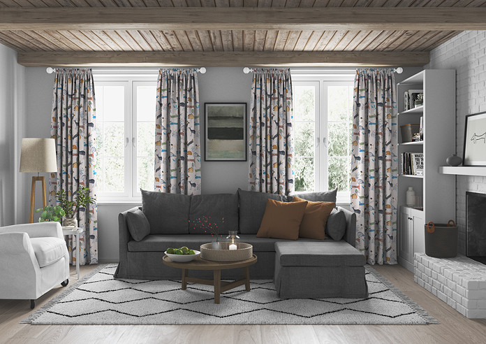 Oh My Deer, Colonial - Made to Measure Curtains - Image 5